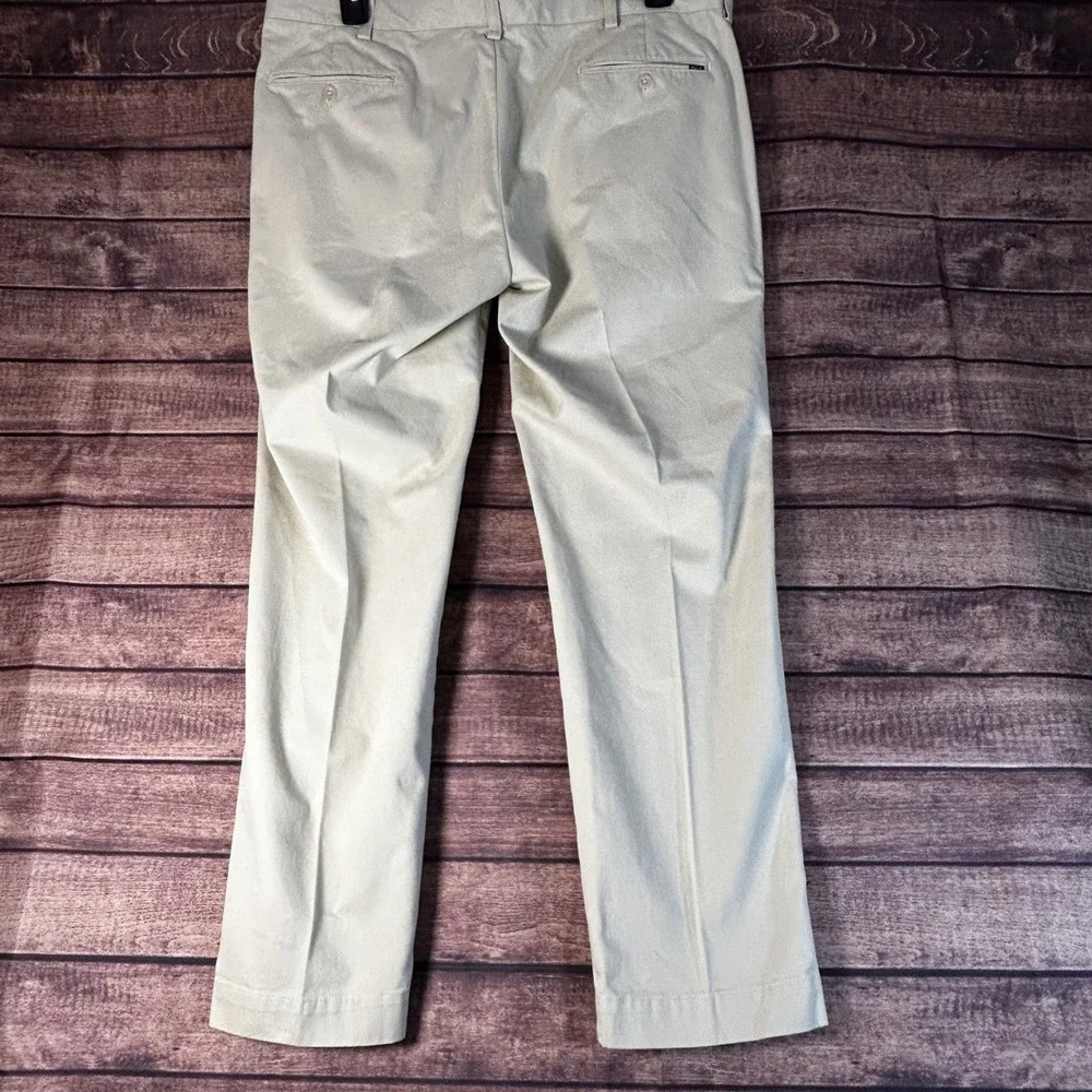 Polo Ralph Lauren Slim Fit Chino Pants Mens 38x30 Tan Khaki Cotton Flat Front